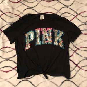 pink sparkly croptop SOLD